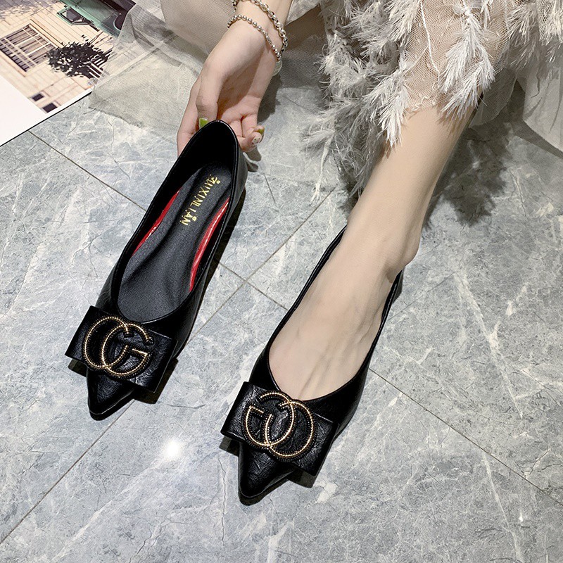 Shallow Mouth Pointed Flat Shoes Female 2020 Summer Net Red Korean Version Of The Fashion Wilder Lady Fairy Wind Tempera