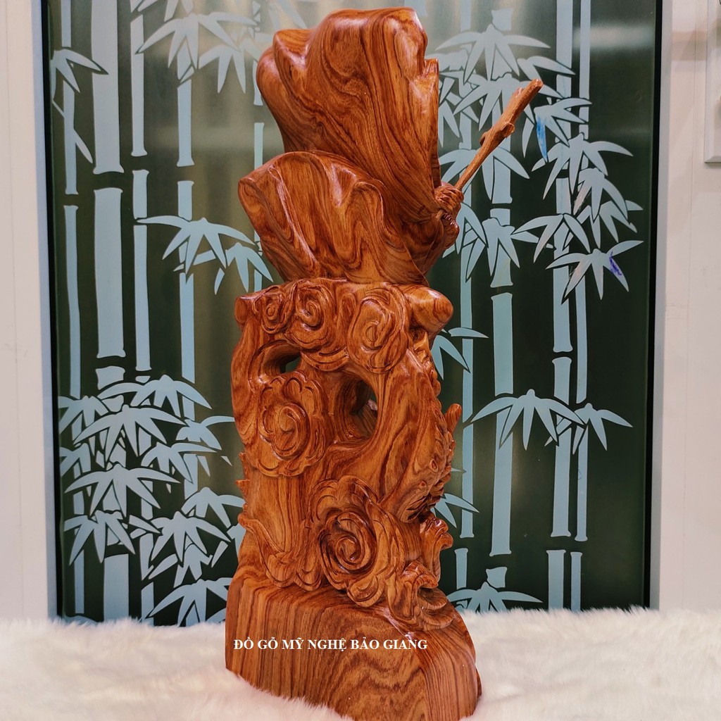 Tượng đạt ma sư tổ gỗ hương cao 50 cm