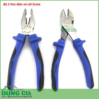 Bộ đôi kìm điện và kìm cắt Licota