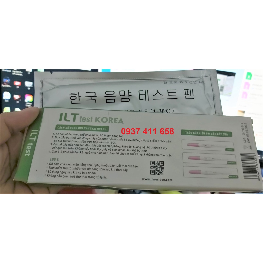 Bút Thử Thai Nhanh ILT Test KOREA - Phát Hiện Thai Sớm