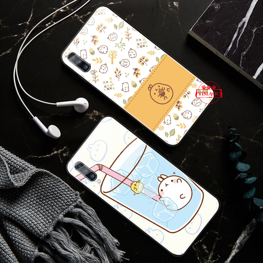 Xiaomi 4X 6A Note 5 6 7 Pro Mi 8 Lite glass case 39Q cute hot chocolate clipart