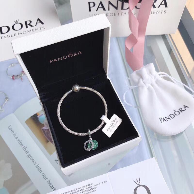 Bộ Dây Chuyền Đeo Tay Pandora Và Mặt Dây Chuyền Hình Cỏ Bốn Lá Zt0287 2021 Asad654642