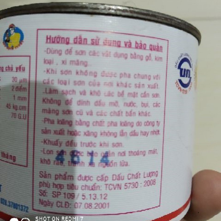 Sơn Bạch Tuyết ( màu đỏ và vàng) 200g