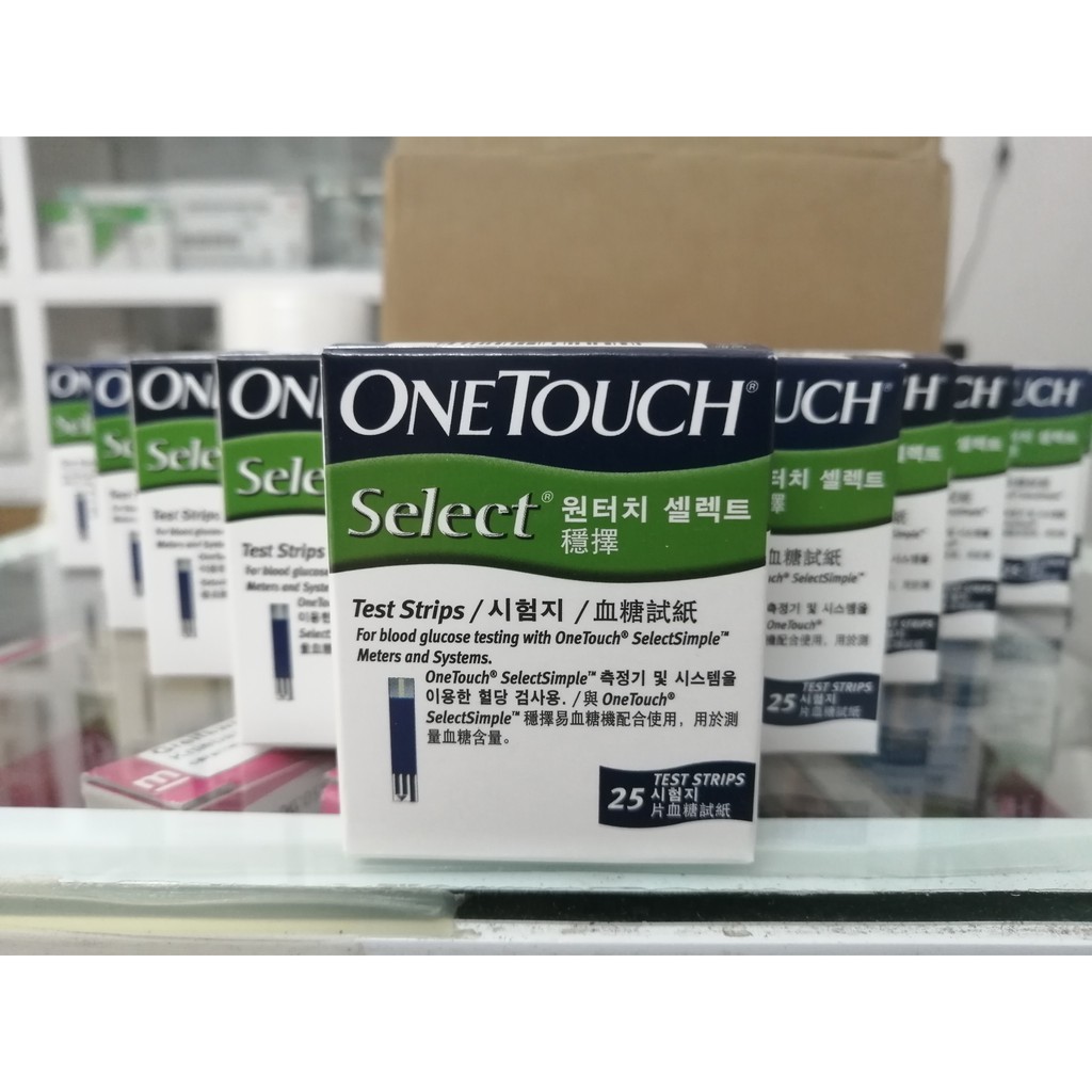  Que thử đường huyết one touch select hộp 25 que