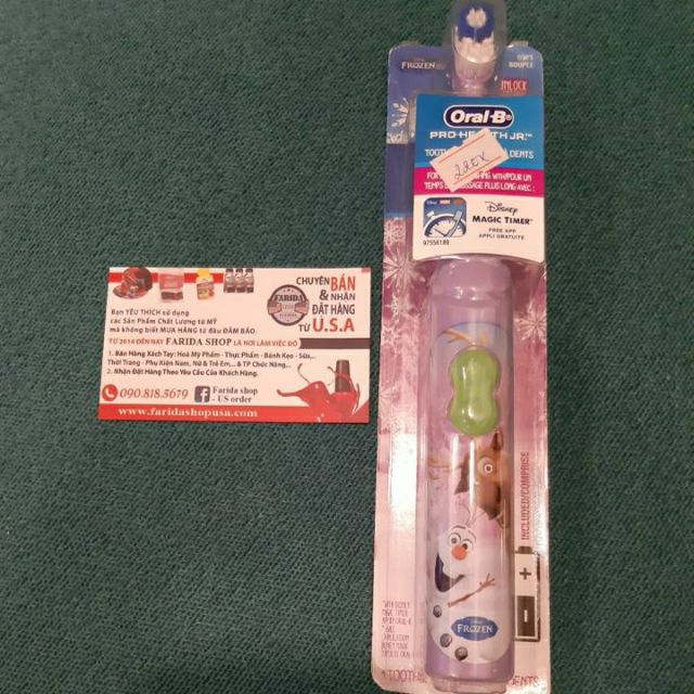 BÀN CHẢI PIN ORAL B CÔNG CHÚA BĂNG GIÁ  ELSA HAY ANNA TỪ MỸ