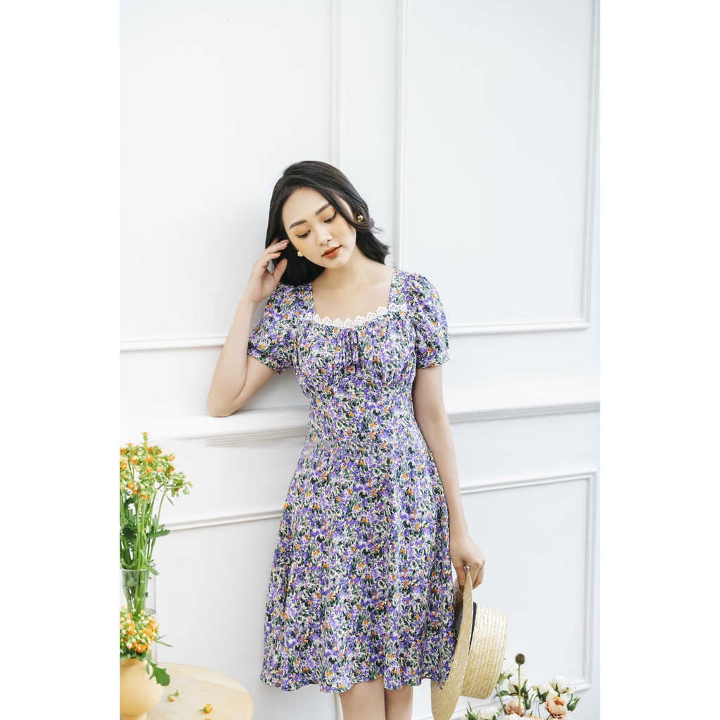 [Mã FAMALLT5 giảm 15% đơn 150k] Váy Hoa Nhún Ngực Zym's House - V1152