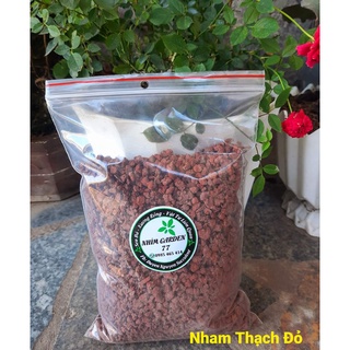 Đá nham thạch đỏ trồng sen đá