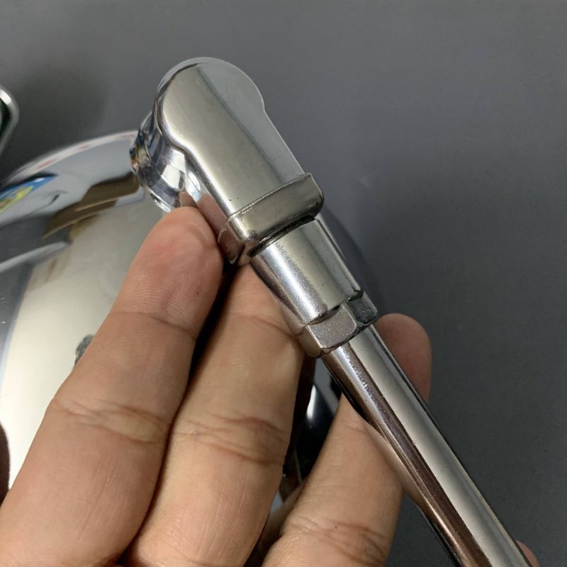 Kính  chiếu hậu kiểu Moto kim loại xi inox, sáng bóng - bền chắc, chân 10 ly, phù hợp mọi dòng xe