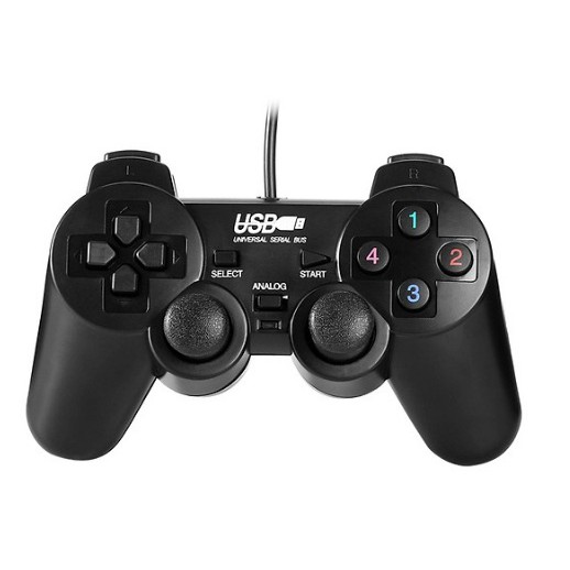 Tay cầm chơi game cho PC/Laptop cổng USB đen
