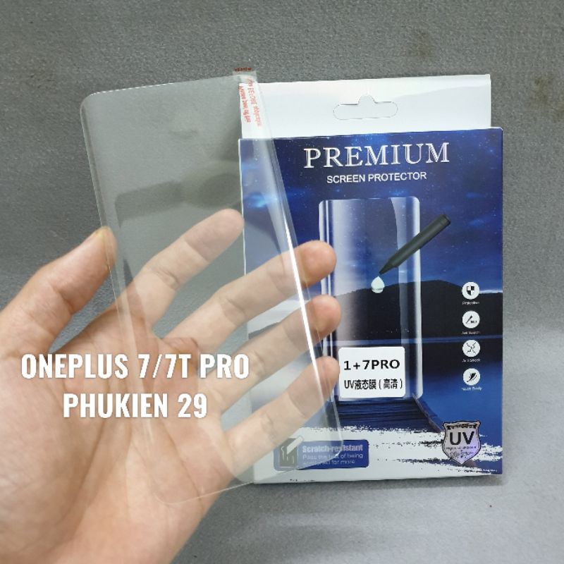 [Oneplus 7 Pro / 7T Pro] Kính cường lực FULL màn FULL keo UV BULLETPROOF cao cấp