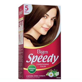 Thuốc Nhuộm Tóc Bigen Số 5 (Nâu Hạt Dẻ Đậm) Speedy Conditioning Color Chính Hãng, TAT Cung Cấp & Bảo Trợ.