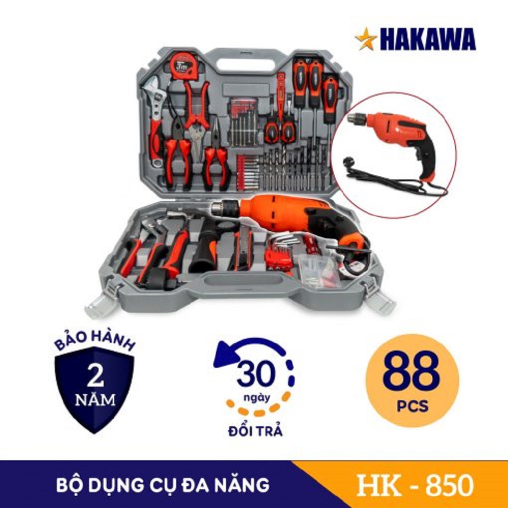 Bộ dụng cụ gia đình cao cấp HAKAWA - HK-850 - Bảo hành chính hãng 2 năm
