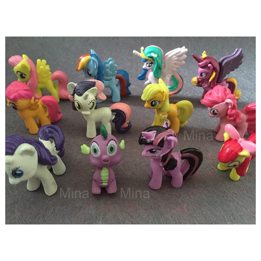 [ĐỒ_CHƠI_GIÁ_RẺ] Set 12 nhân vật chú ngựa Pony