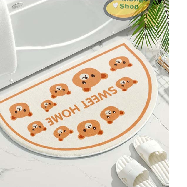 [ CAO CẤP] Thảm bông Cashmere Nice Day mềm mịn trải phòng tắm ( thảm lau chân )