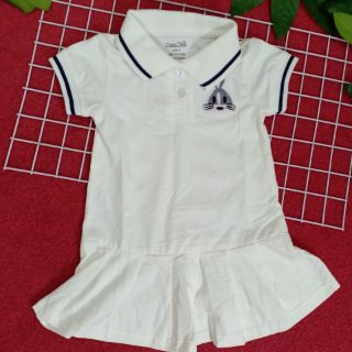 Đầm Polo Bé Gái Hello Kitty 100% Cotton