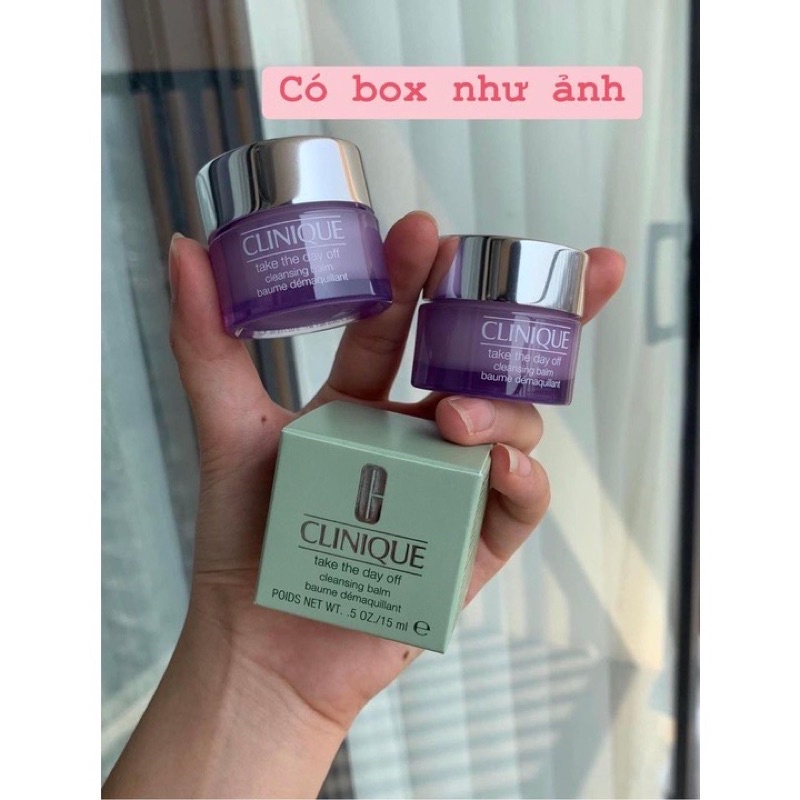 Clinique Kem Tẩy Trang Take The Day Off Cleansing Balm 15ml Fullbox