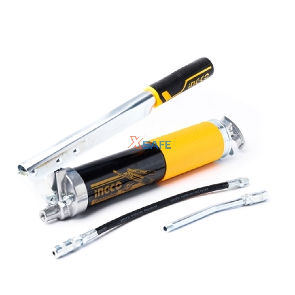 Súng bơm mỡ INGCO GRG015002 Tay cầm dễ dàng tạo lực đẩy chất liệu cao cấp, chịu lực mạnh mẽ