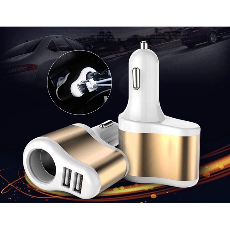Sạc Xe Hơi Đa Năng 2 Cổng Usb NX5526 - ĐHS 5526
