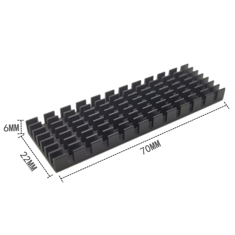 Bộ Tản Nhiệt Ổ Cứng Ssd M.2 2280 Ngff-nvme 70x22x6 Chuyên Dụng
