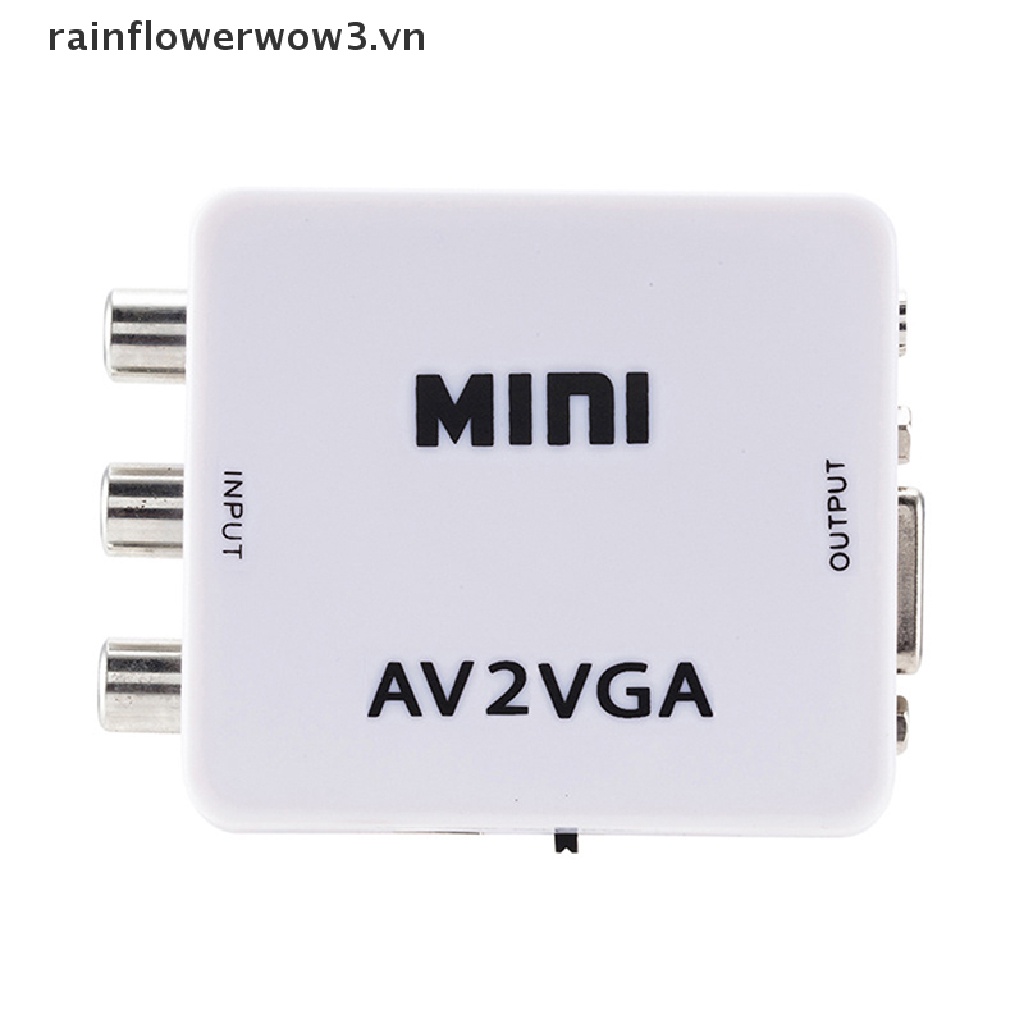 Đầu Chuyển Đổi Av RCA Sang VGA HD 1080P Chuyên Dụng