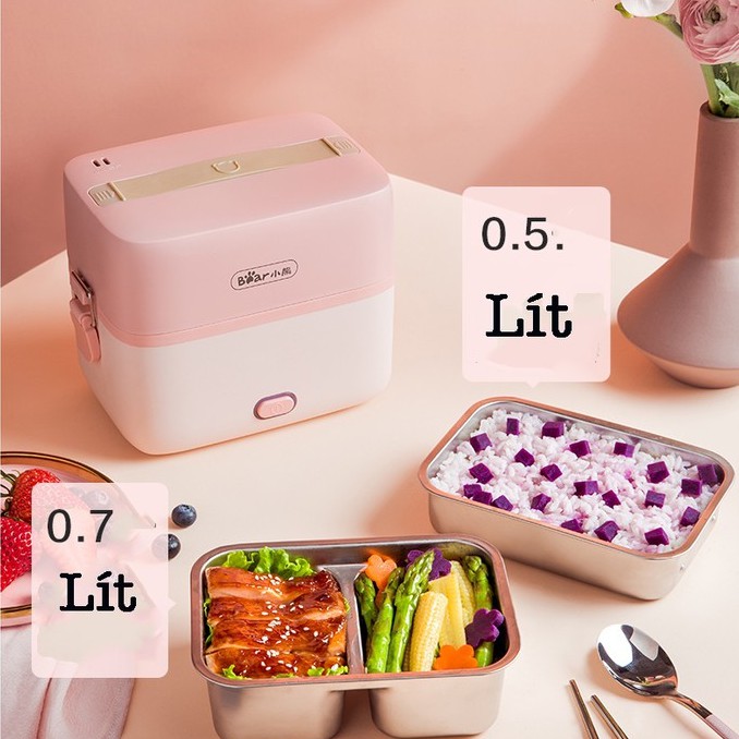 Hộp hâm cơm, nấu cơm đa năng Bear | BigBuy360 - bigbuy360.vn
