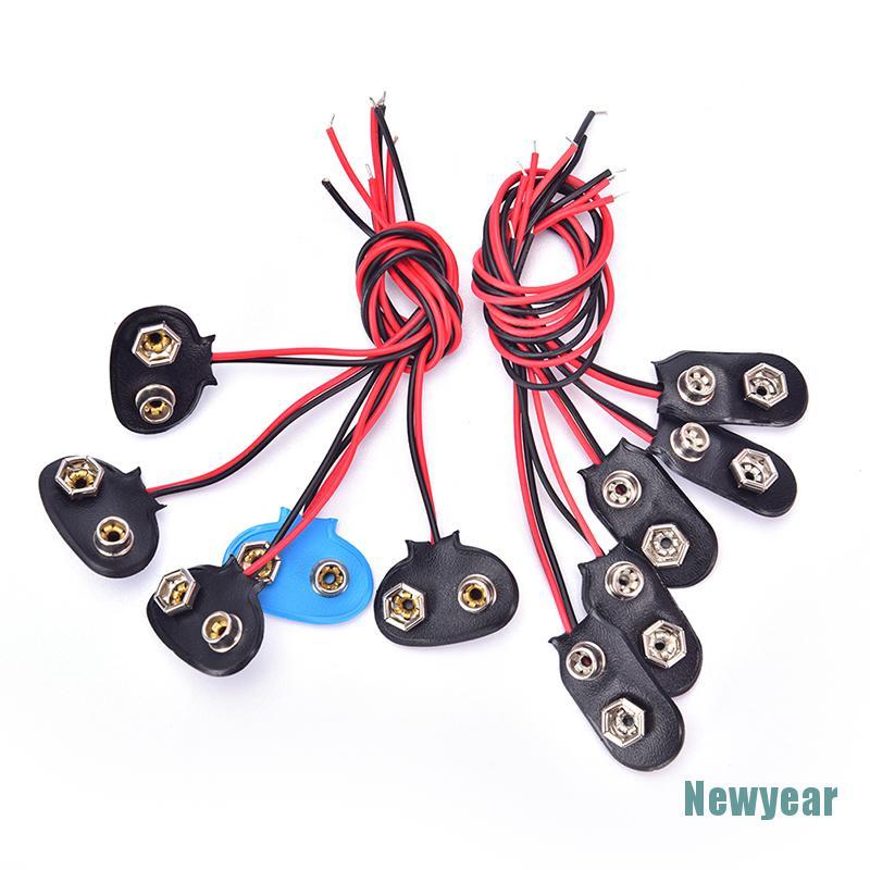 Set 5 Dây Nối Pin 9v 15cm