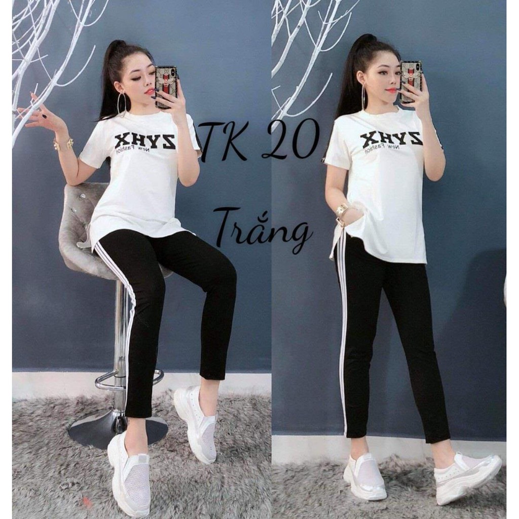 Đồ Bộ Nữ áo cotton quần legging Tk20