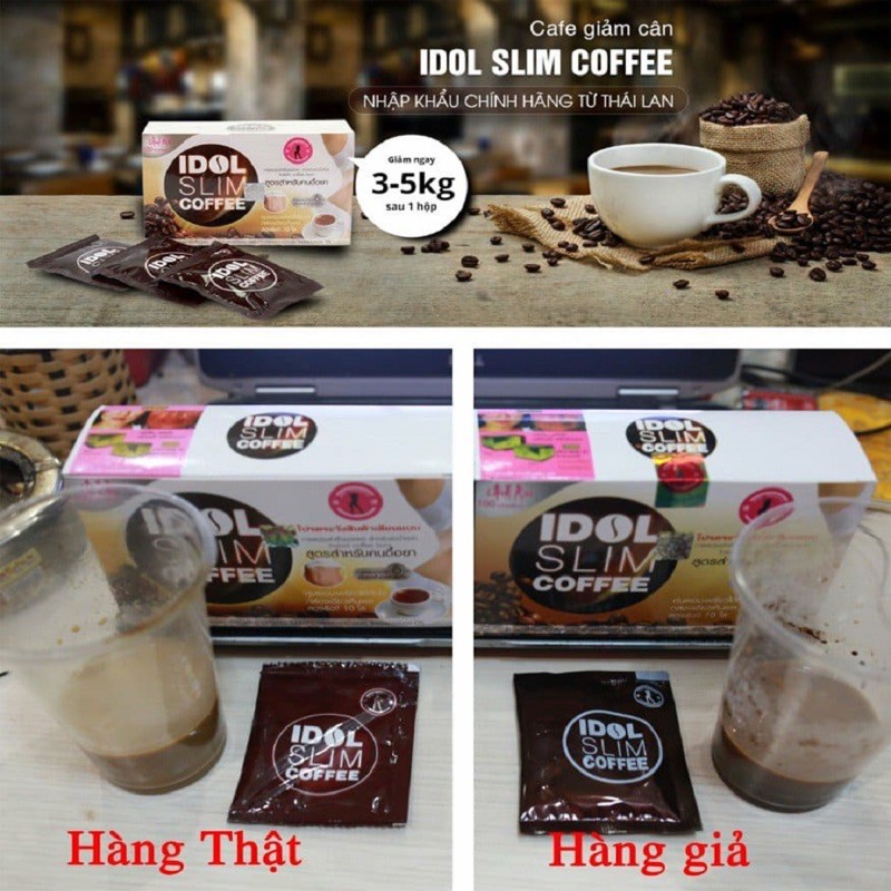 Cà phê giảm cân idol slim coffee chuẩn thái Lan