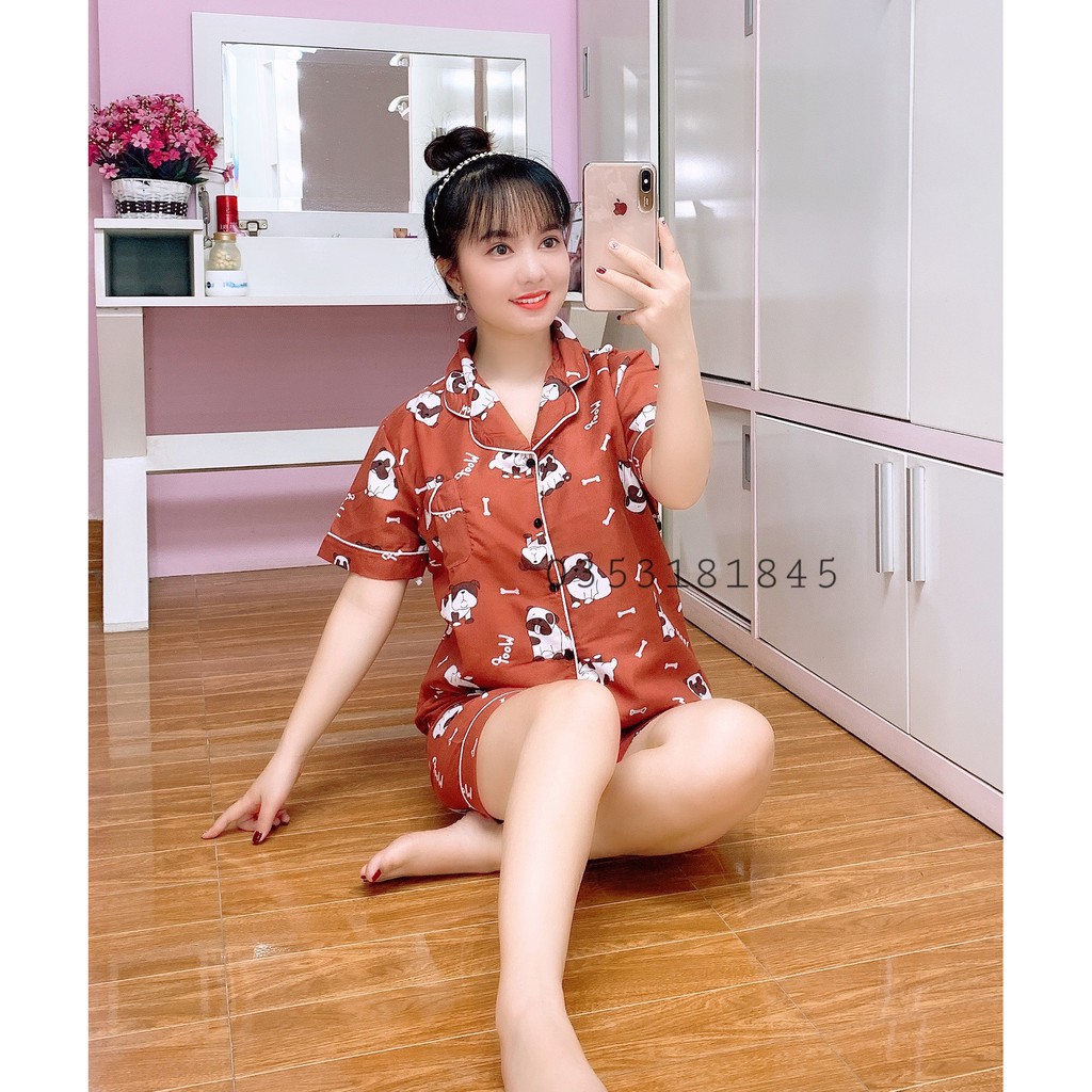 [Kate thái loại1] Pijama tay ngắn quần Cộc