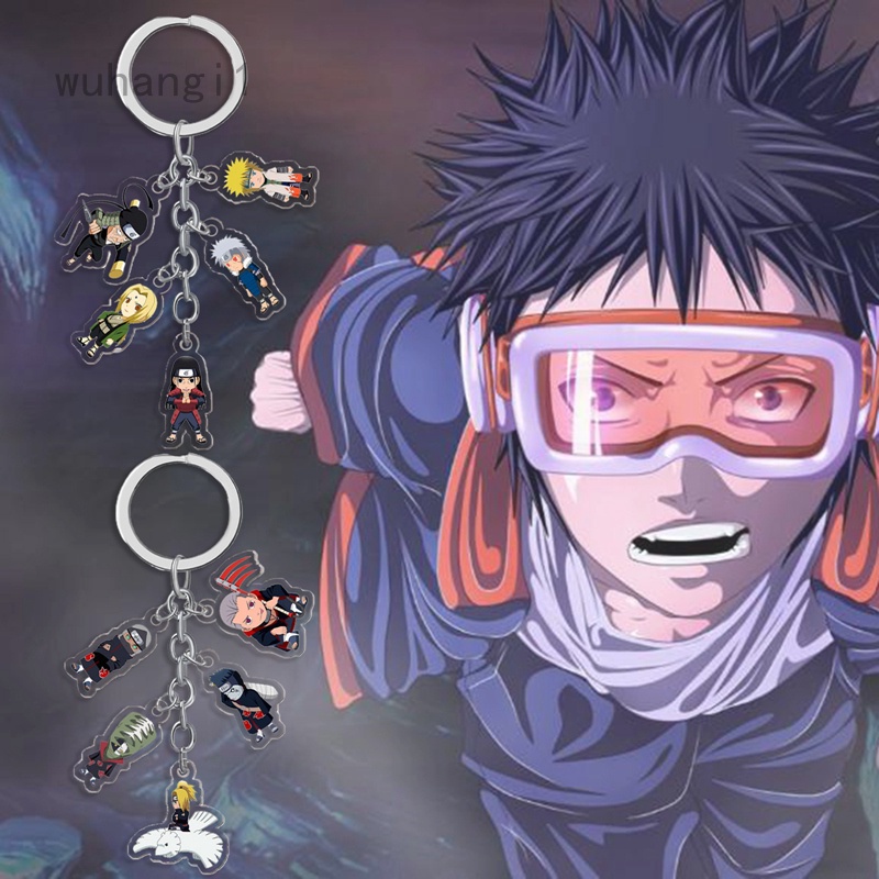 Móc khóa nhựa Acrylic hình nhân vật hoạt hình Naruto