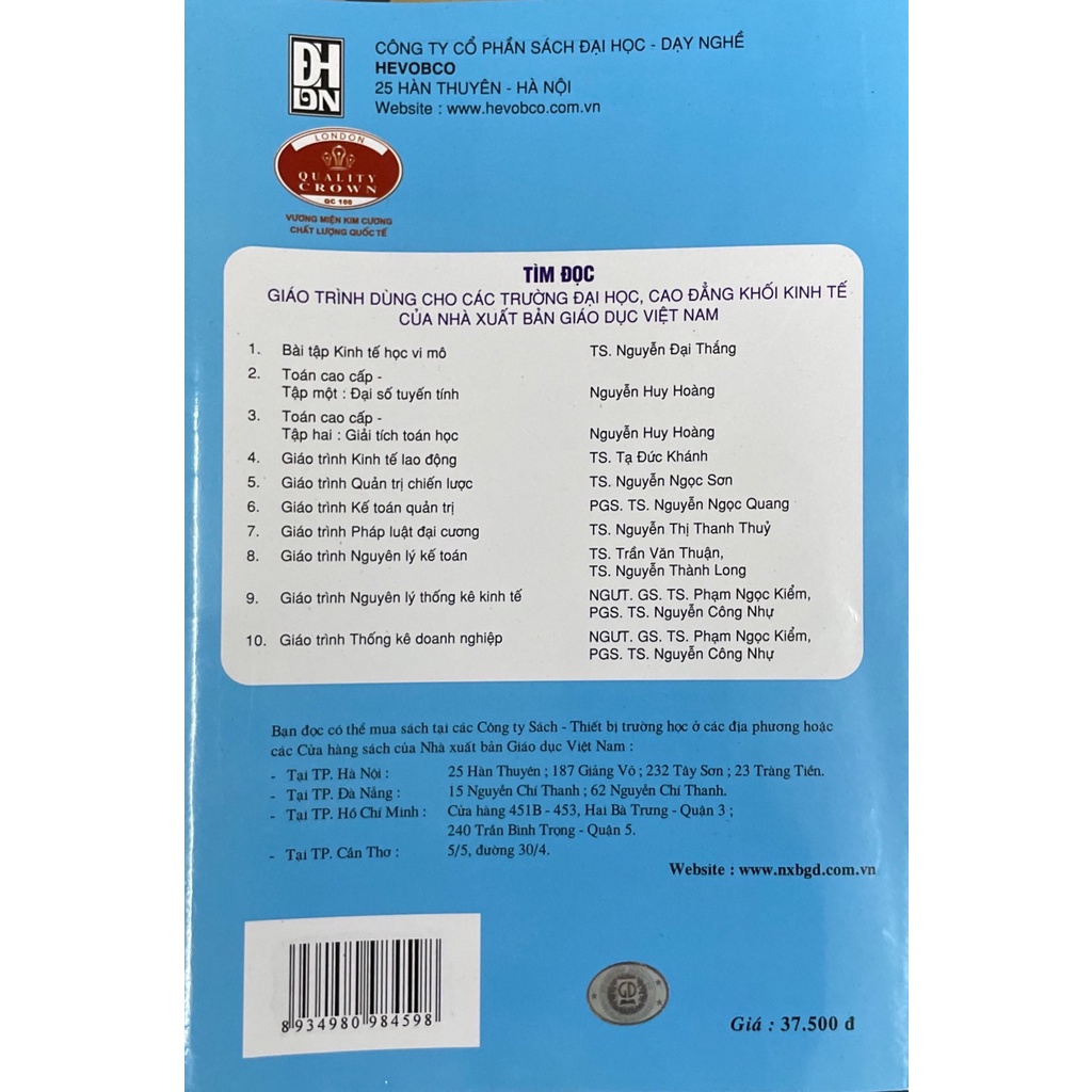 Sách - Giáo Trình Kinh Tế Lao Động