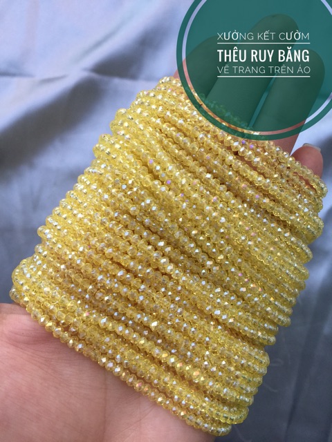 Hạt pha lê tròn 3mm