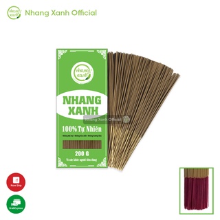 [BÁN CHẠY] Nhang Xanh Phổ Thông 20cm- 200gr - Mùi hương dịu nhẹ, tự nhiên, không hóa chất độc hại
