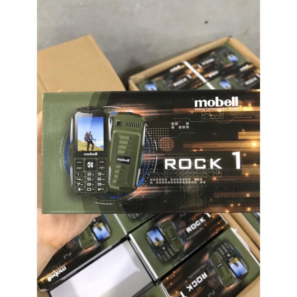 Điện thoại Mobell Rock 1 loa to pin trâu sóng khỏe 2 sim chính hãng BH12T