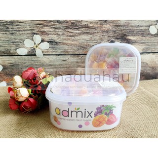 Kẹo dẻo trái cây phủ đường mix vị Admix Hongkong hộp vuông 308g