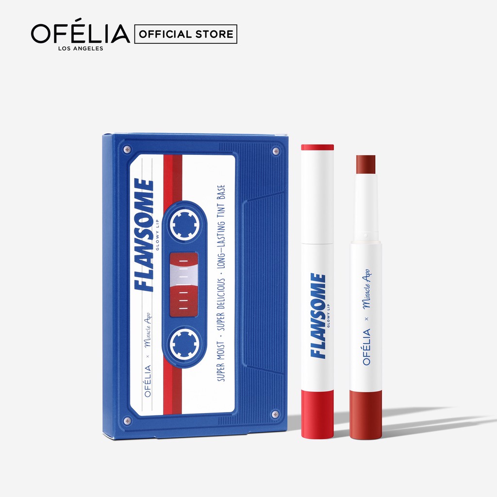 The Red Set - Son Sáp Tint Bóng OFÉLIA Flawsome Glowy Lip (2cây x 2g) | BigBuy360 - bigbuy360.vn