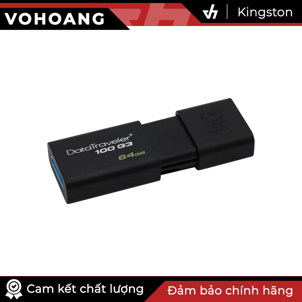 USB 64GB Kingston DataTraveler G3 chuẩn USB 3.0 tốc độ 100MB/s - Kingston DT100G3