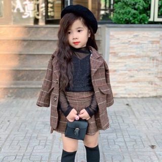 sét chân váy kèm áo dạ