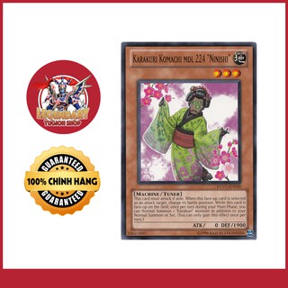 [EN-JP][Thẻ Bài Yugioh Chính Hãng] Karakuri Komachi MDL 224 "Ninishi"