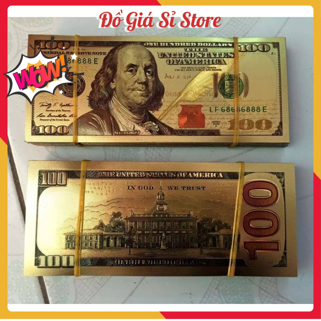 Tiền đô mạ vàng may mắn | BigBuy360 - bigbuy360.vn