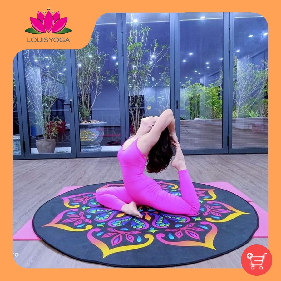 Thảm tròn đường kính 1.8m (Thảm tròn yoga) trải nhà