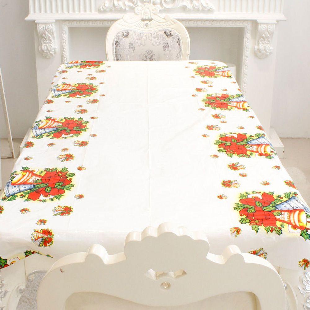 YEW Khăn Trải Bàn Họa Tiết Người Tuyết Phong Cách Giáng Sinh 110 * 180cm Độc Đáo