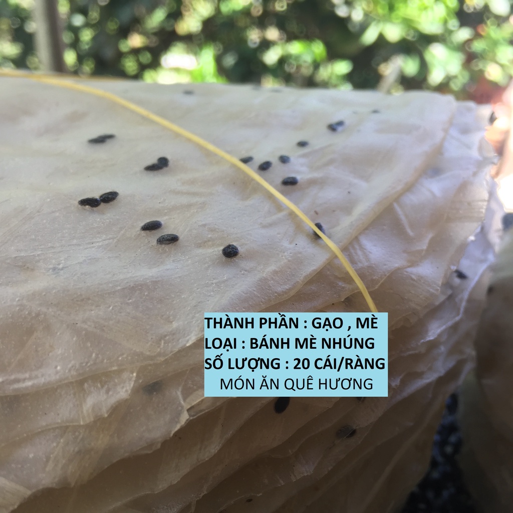 20 Cái/Ràng Bánh Tráng Mè Nhúng - Món Ăn Quê Hương - Hàng Chính Gốc