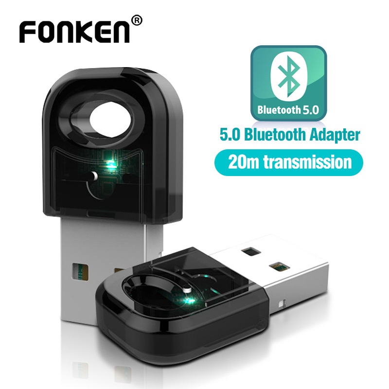 USB chuyển đổi không dây Fonken bluetooth 5.0 AUX truyền nhận tín hiệu bluetooth dành cho chuột không dây PC laptop
