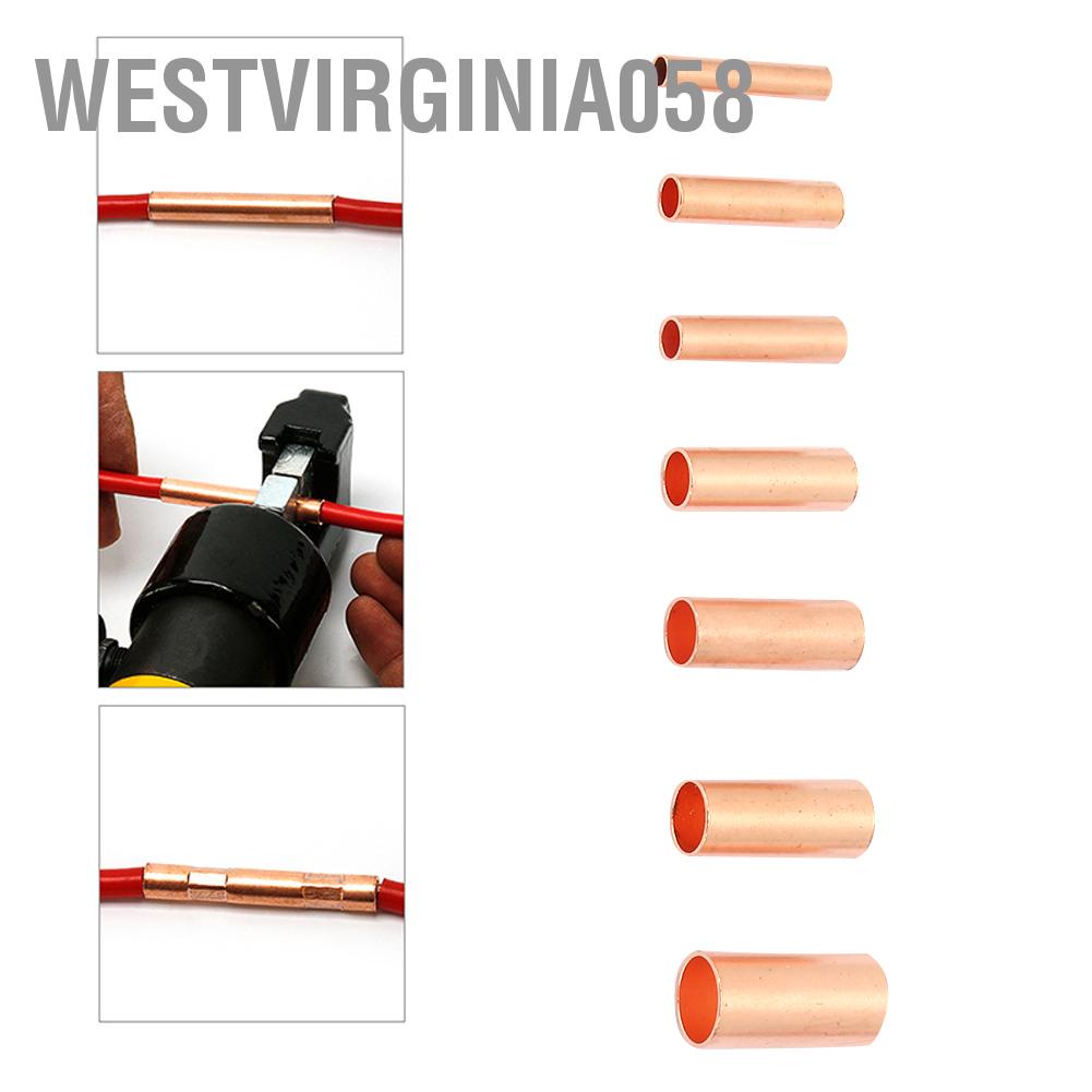 Có thể bán buôn Ống kết nối đồng đỏ 250 chiếc GT1-6mm Đầu ống dây trung gian Westvirginia058 Hàng giao ngay