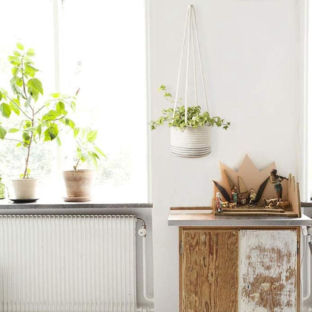 IVORY Dây Thừng Treo Chậu Hoa Trang Trí