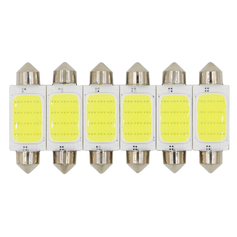 Bộ 10 Đèn Led Cob 1w 12chips Smd Led 31mm 36mm 39mm 41mm 12v 24v