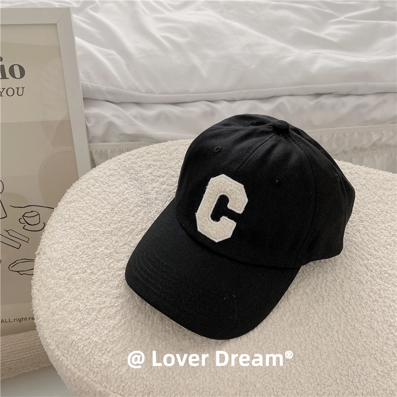 Mũ Lưỡi Trai Thêu Chữ C Dành Cho Nam Và Nữ Vải Cotton 6 Màu Thời Trang The Hat Club