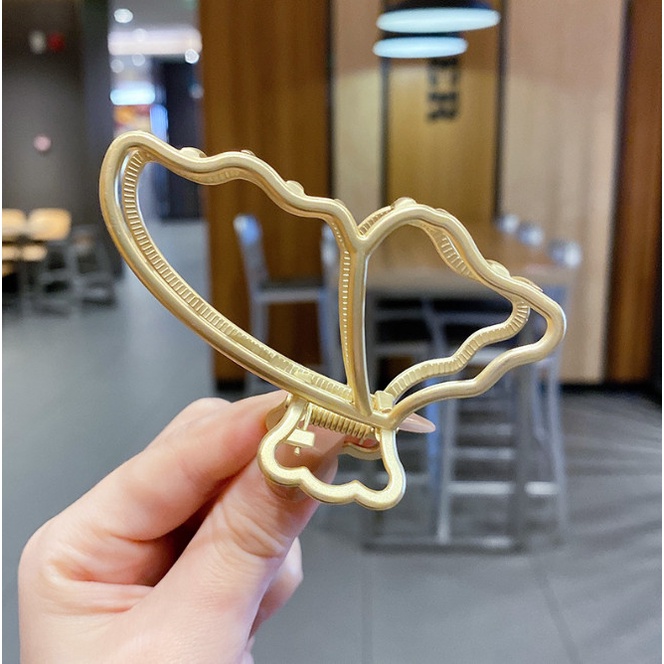 Kẹp tóc nữ càng cua thép không gỉ hình khối sang chảnh BAG U KTTHEP21