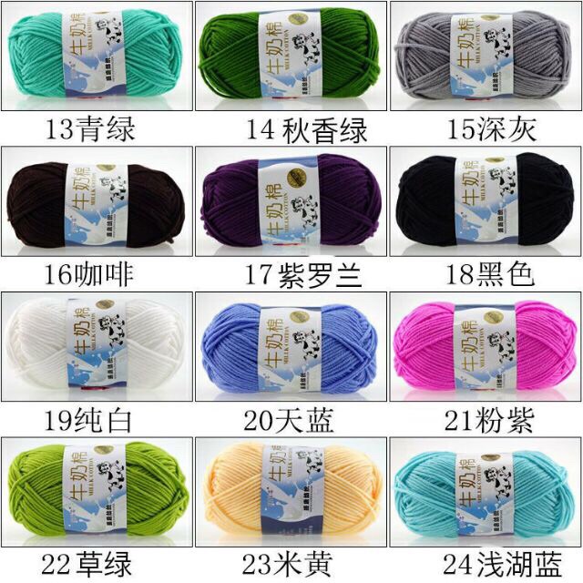 Len Cuộn Milk Bò 92 màu | BigBuy360 - bigbuy360.vn